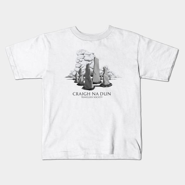 Outlander Craigh Na Dun Kids T-Shirt by devanpm